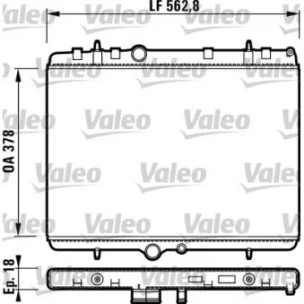 Radiateur, refroidissement du moteur VALEO 732896