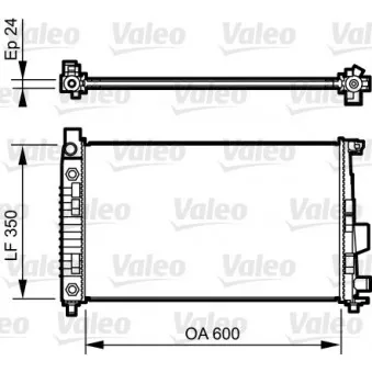 Radiateur, refroidissement du moteur VALEO 732897