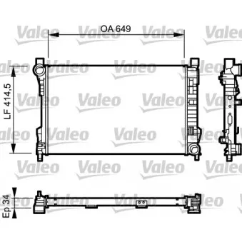 Radiateur, refroidissement du moteur VALEO 732900