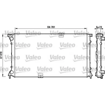 Radiateur, refroidissement du moteur VALEO 732902