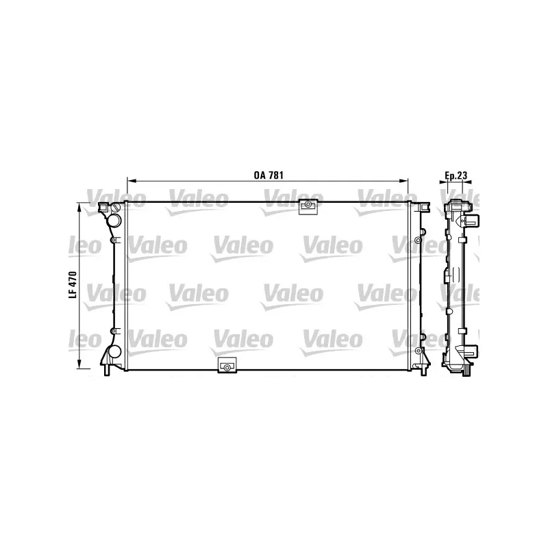 Radiateur, refroidissement du moteur VALEO 732902