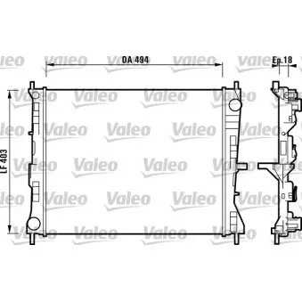 Radiateur, refroidissement du moteur VALEO 732903