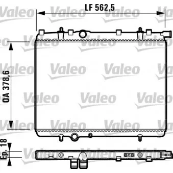 Radiateur, refroidissement du moteur VALEO 732904