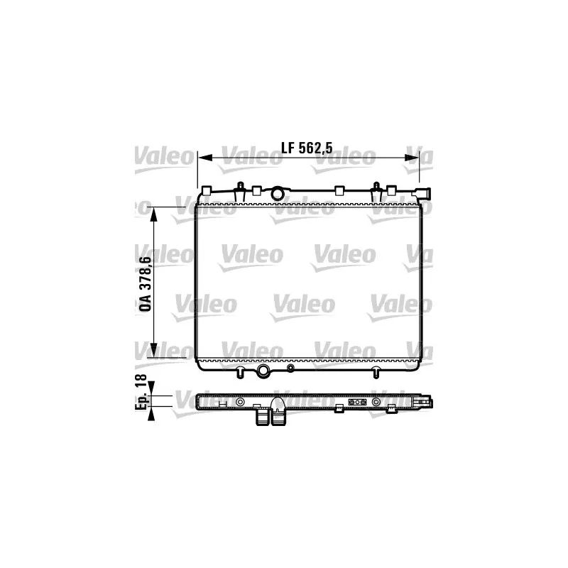 Radiateur, refroidissement du moteur VALEO 732904