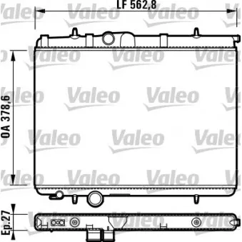 Radiateur, refroidissement du moteur VALEO 732906