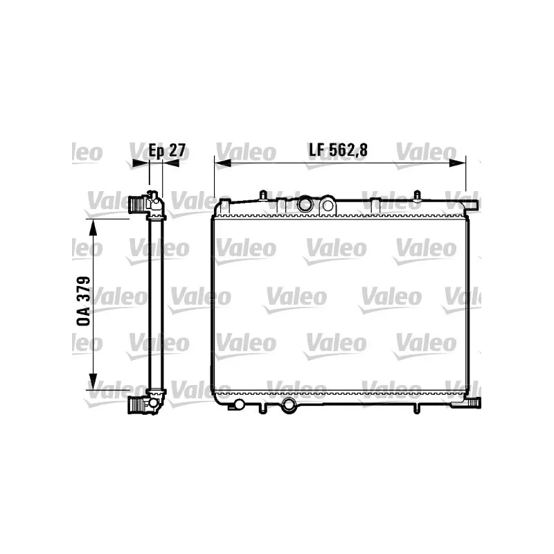 Radiateur, refroidissement du moteur VALEO 732909