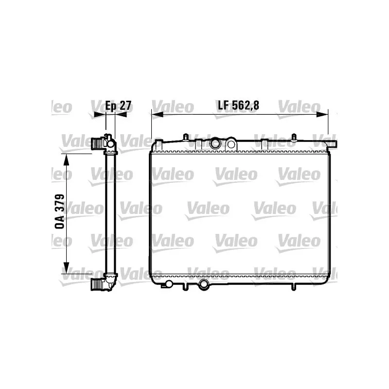 Radiateur, refroidissement du moteur VALEO 732910