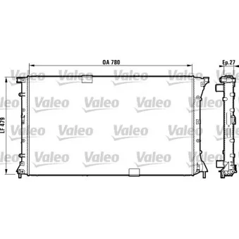 Radiateur, refroidissement du moteur VALEO 732911