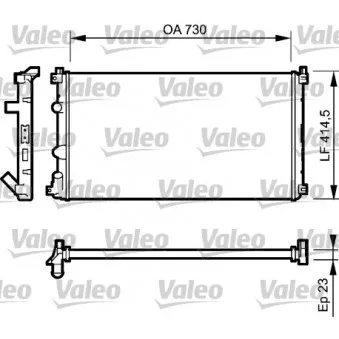 Radiateur, refroidissement du moteur VALEO 732917