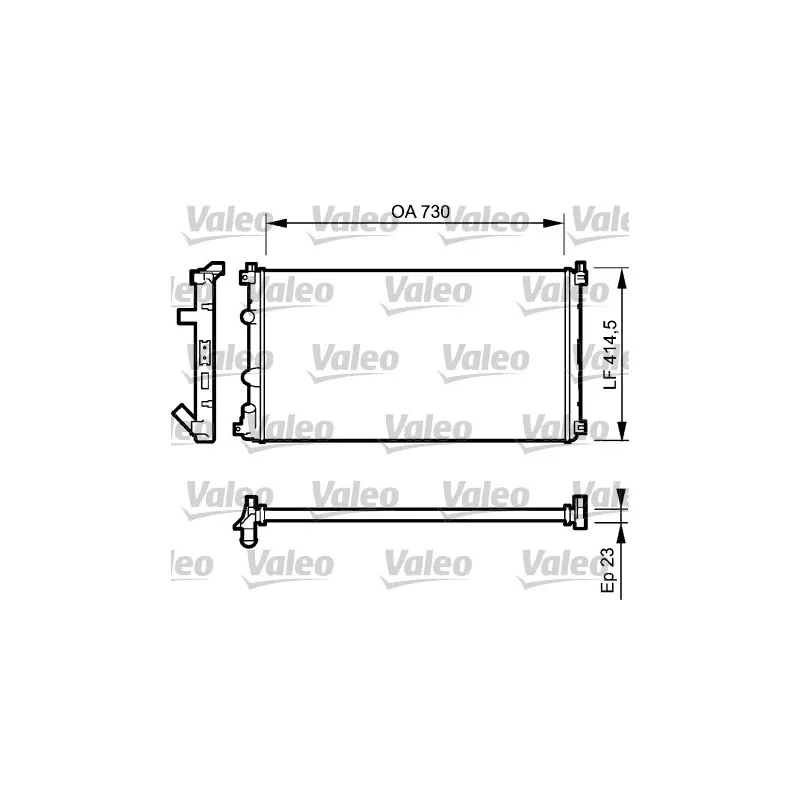 Radiateur, refroidissement du moteur VALEO 732917