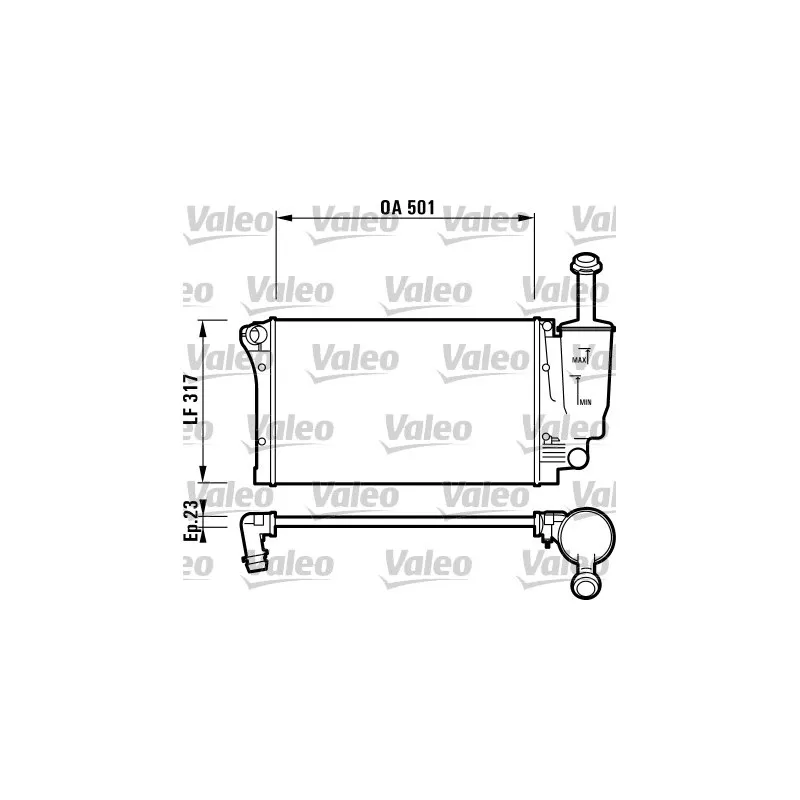 Radiateur, refroidissement du moteur VALEO 732924