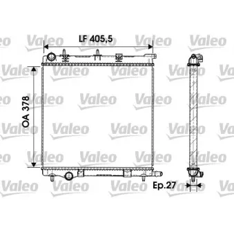 Radiateur, refroidissement du moteur VALEO 732930