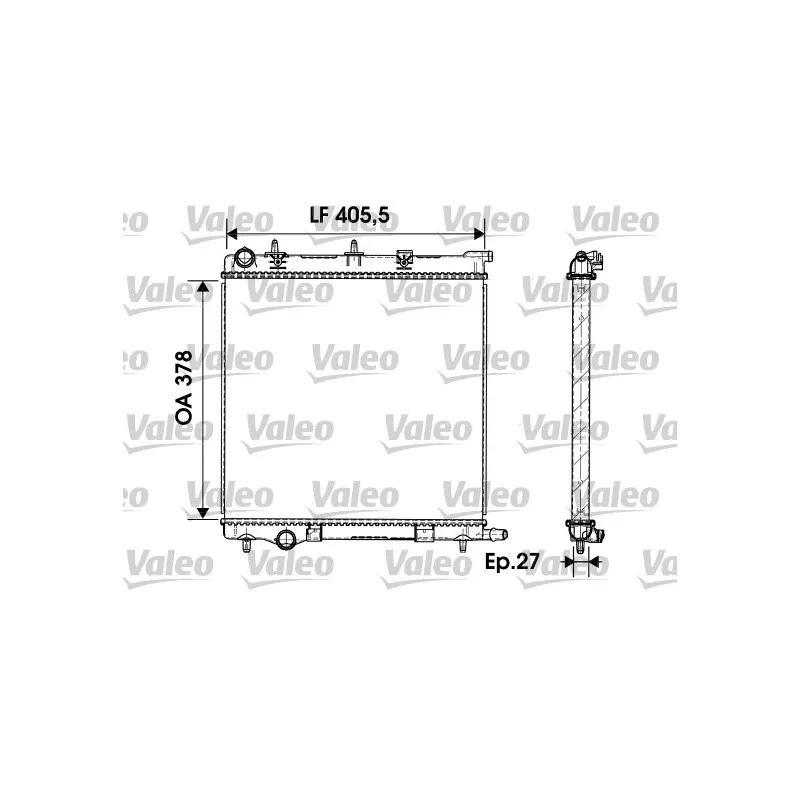 Radiateur, refroidissement du moteur VALEO 732930