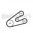 Jeu de courroies trapézoïdales à nervures CONTITECH 6PK1453K1 - Visuel 2