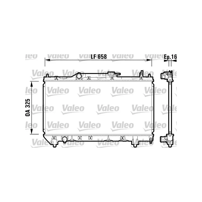 Radiateur, refroidissement du moteur VALEO 732950