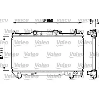 Radiateur, refroidissement du moteur VALEO 732951