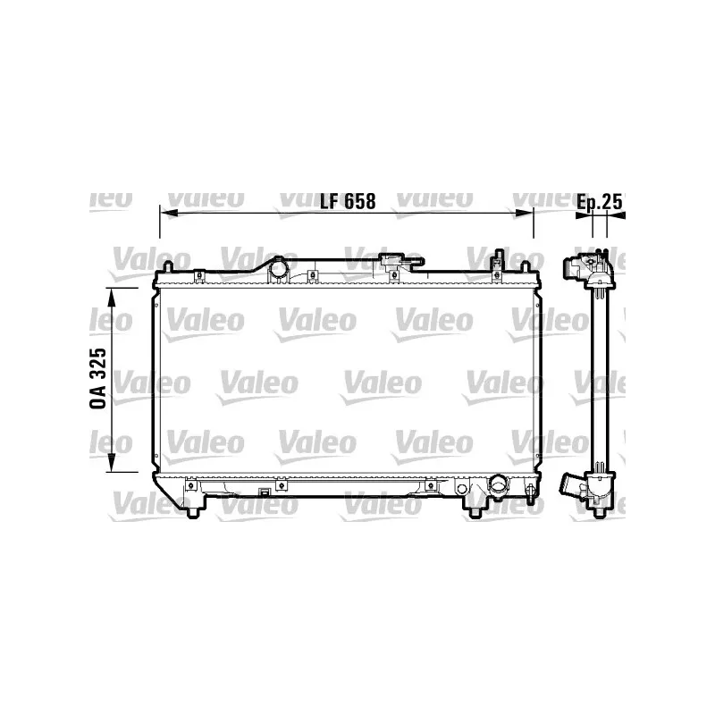 Radiateur, refroidissement du moteur VALEO 732951