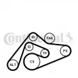 Jeu de courroies trapézoïdales à nervures CONTITECH 6PK2404K1 - Visuel 2