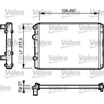 Radiateur, refroidissement du moteur VALEO 732953