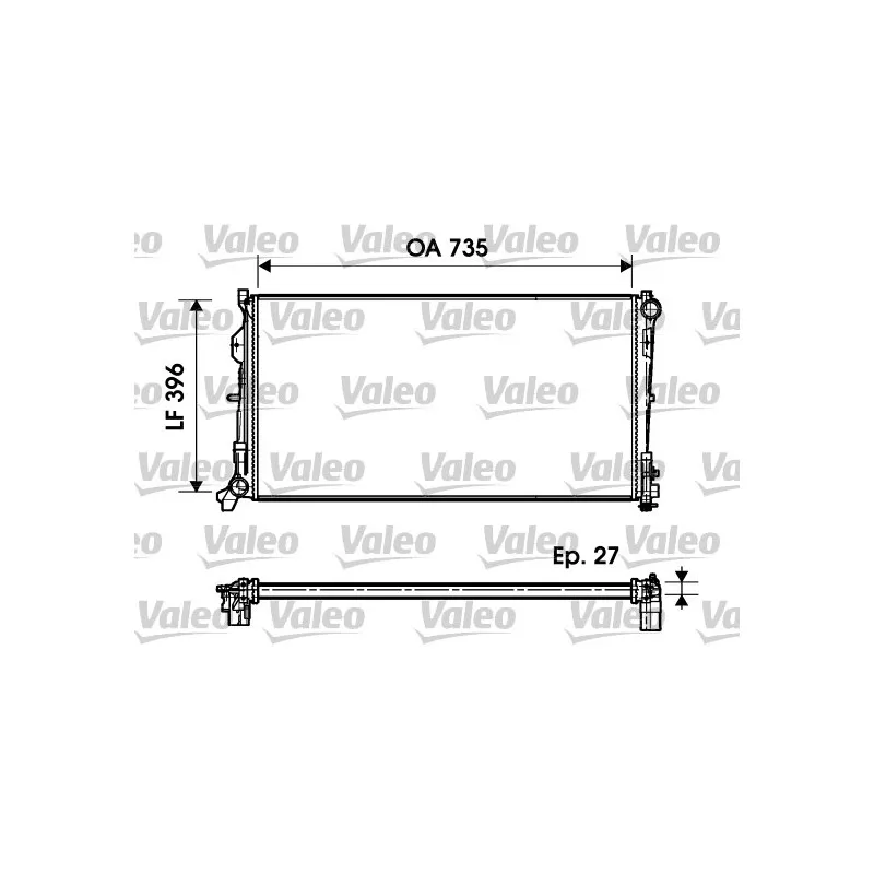 Radiateur, refroidissement du moteur VALEO 732956