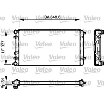 Radiateur, refroidissement du moteur VALEO 732957