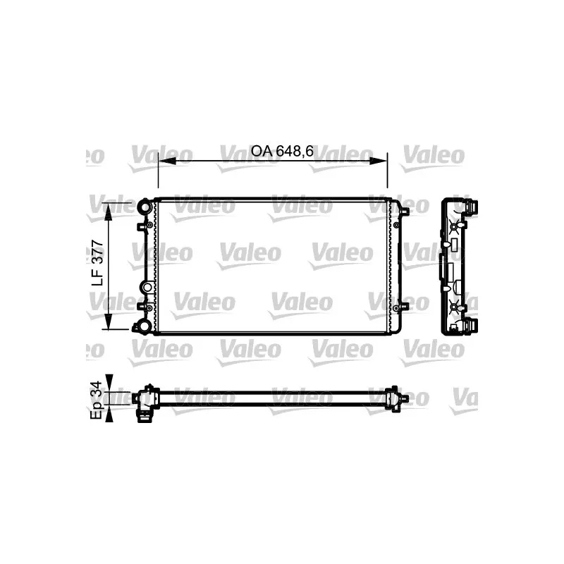 Radiateur, refroidissement du moteur VALEO 732957