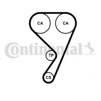 Pompe à eau + kit de courroie de distribution CONTITECH CT1211WP1