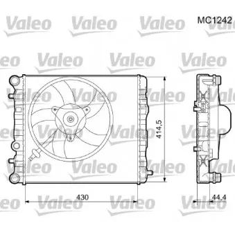 Radiateur, refroidissement du moteur VALEO 733062