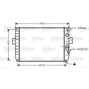 Radiateur, refroidissement du moteur VALEO 733409