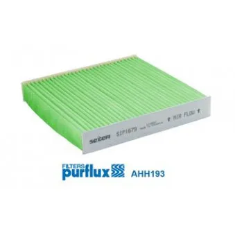 Filtre, air de l'habitacle PURFLUX AHH193