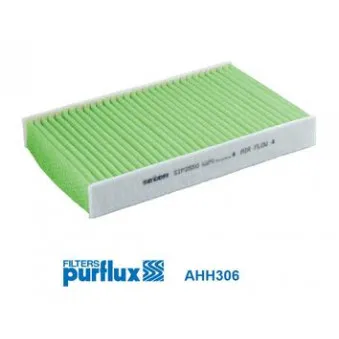 Filtre, air de l'habitacle PURFLUX AHH306