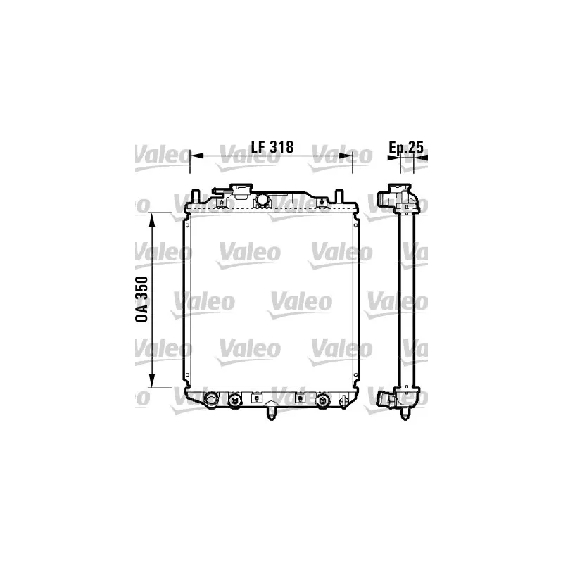 Radiateur, refroidissement du moteur VALEO 734101