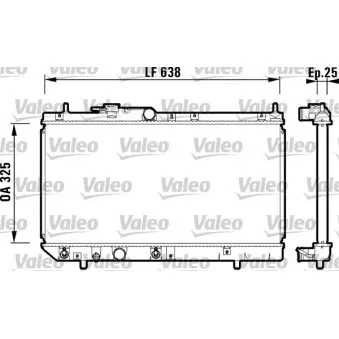 Radiateur, refroidissement du moteur VALEO 734102
