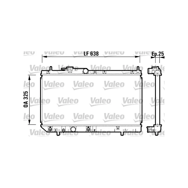 Radiateur, refroidissement du moteur VALEO 734102