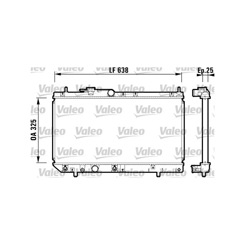 Radiateur, refroidissement du moteur VALEO 734103