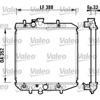 Radiateur, refroidissement du moteur VALEO 734104