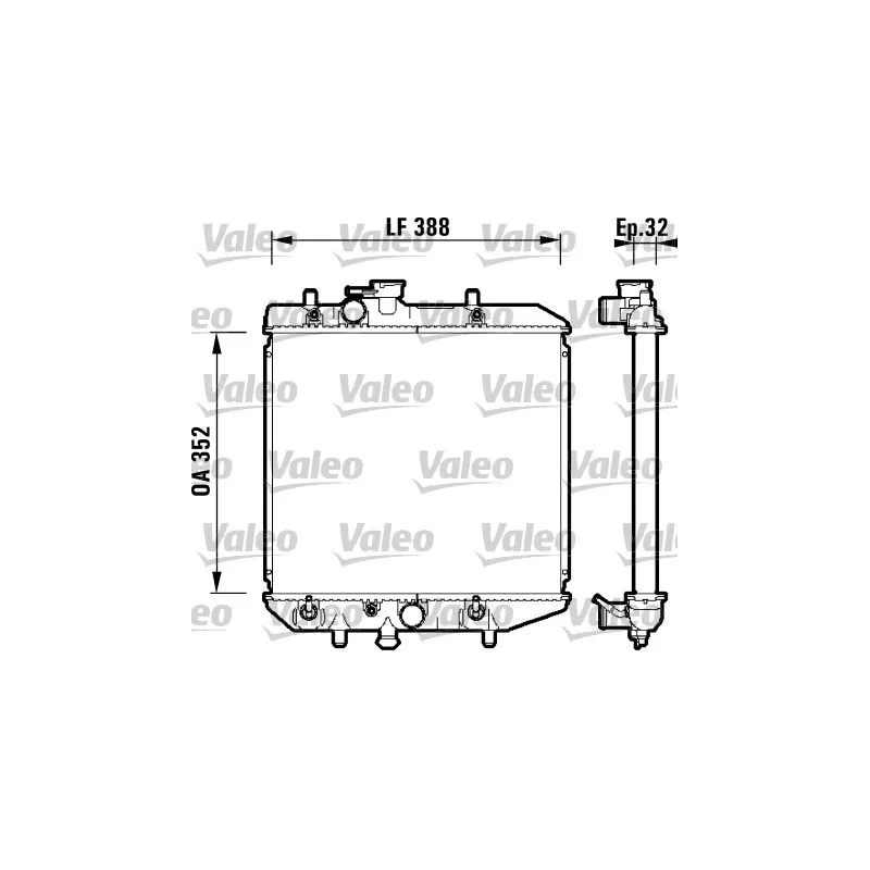 Radiateur, refroidissement du moteur VALEO 734104