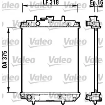 Radiateur, refroidissement du moteur VALEO 734105
