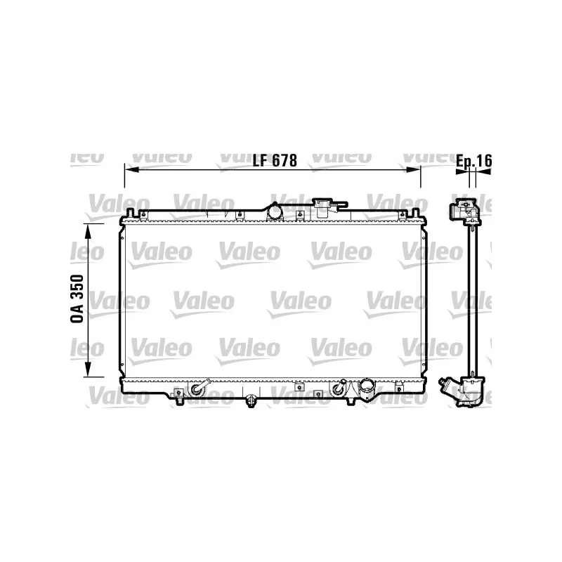 Radiateur, refroidissement du moteur VALEO 734109