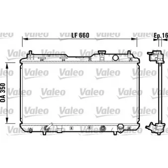 Radiateur, refroidissement du moteur VALEO 734110