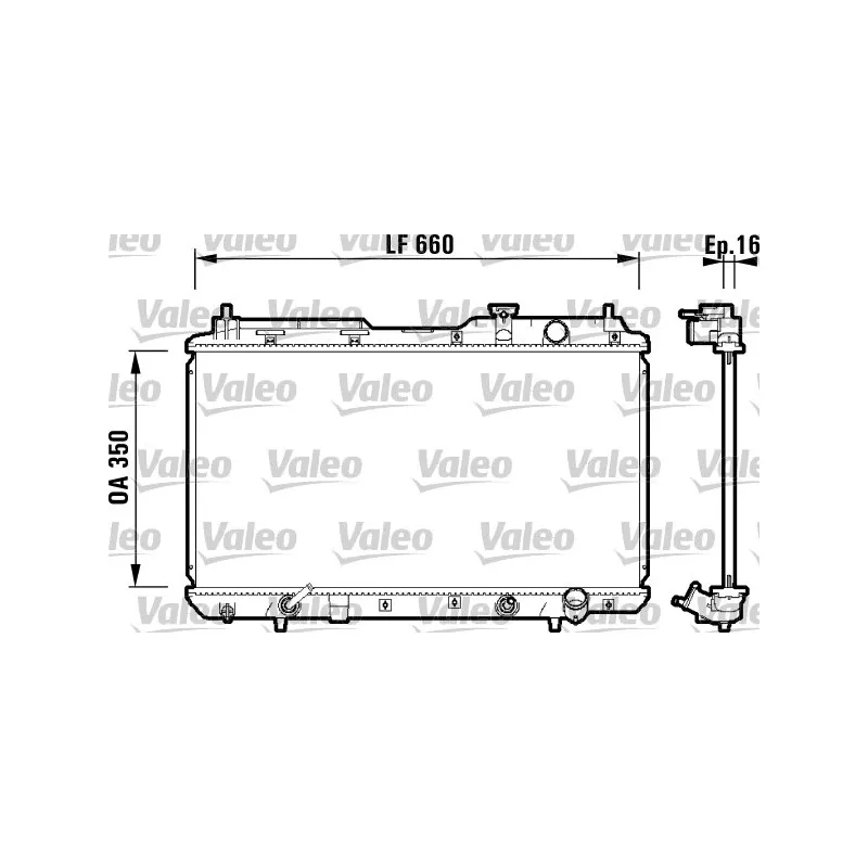 Radiateur, refroidissement du moteur VALEO 734110