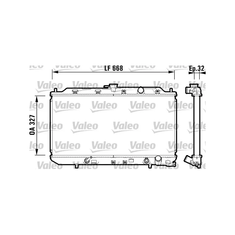 Radiateur, refroidissement du moteur VALEO 734111