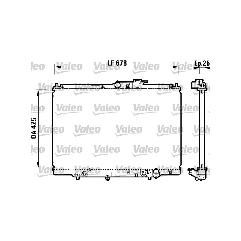 Radiateur, refroidissement du moteur VALEO 734112