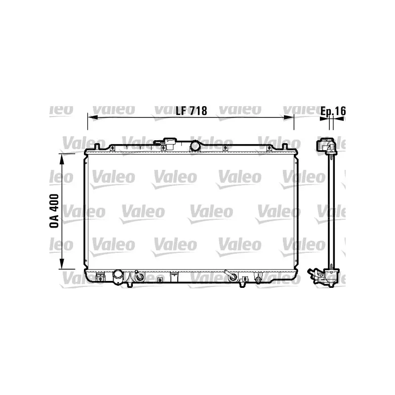 Radiateur, refroidissement du moteur VALEO 734113