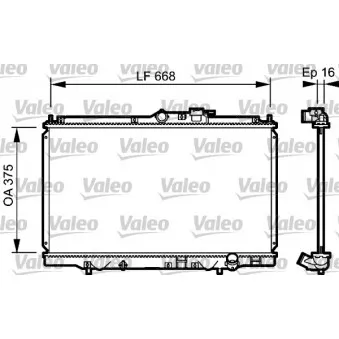 Radiateur, refroidissement du moteur VALEO 734114