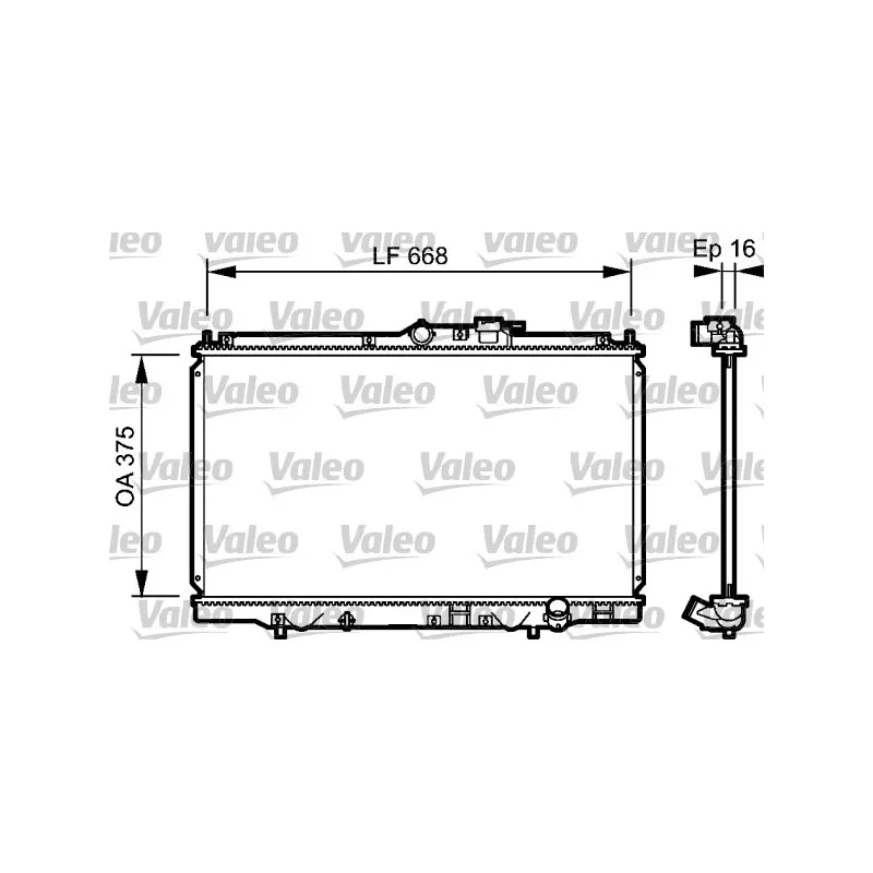 Radiateur, refroidissement du moteur VALEO 734114