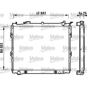 Radiateur, refroidissement du moteur VALEO 734118