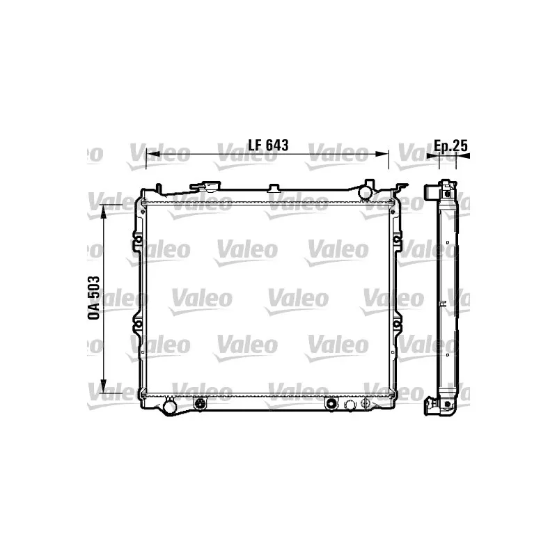 Radiateur, refroidissement du moteur VALEO 734118