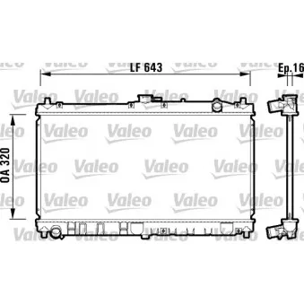 Radiateur, refroidissement du moteur VALEO 734119