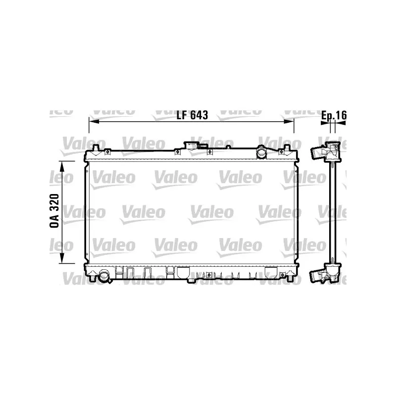 Radiateur, refroidissement du moteur VALEO 734119